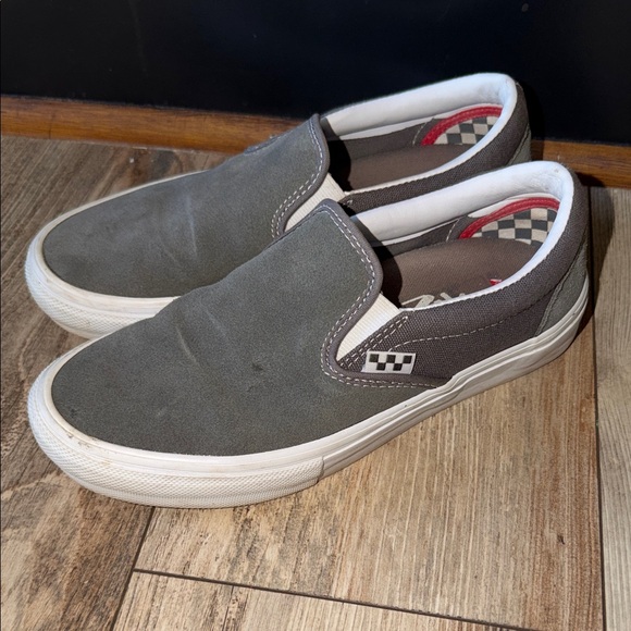 Vans Shoes - Vans Slip-On Skate Shoes – Gray‎ Suede | Men’s 6.5 / Women’s 8